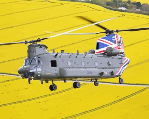 Chinook Helicopter Paint By Number