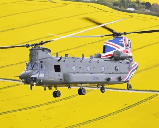 Chinook Helicopter Paint By Number