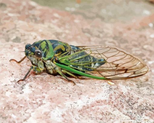 Cicadas Insect Paint By Numbers