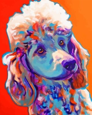 Colorful Poodle Paint By Number