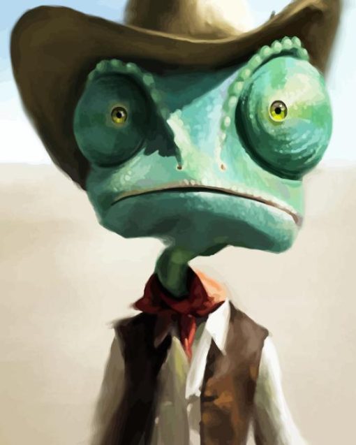 Cowboy Rango Character Art Paint By Number