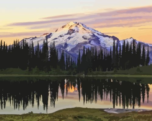 Crater Lake Cascade Range Paint By Number