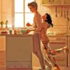 Cute Couple In Kitchen Art Paint By Number