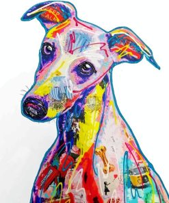 Cute Colorful Greyhound Paint By Number