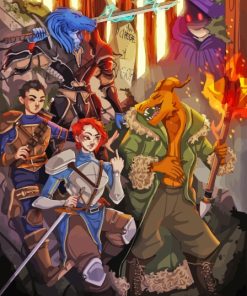 Dnd Party Characters Paint By Number