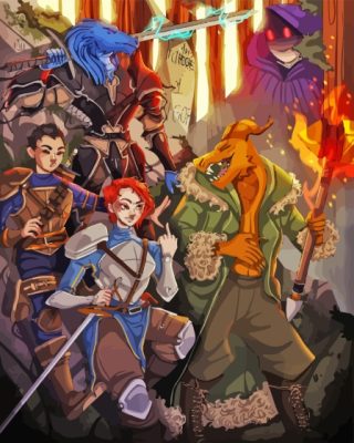 Dnd Party Characters Paint By Number