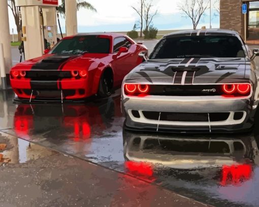 Dodge Challenger Redeye Cars Paint By Number