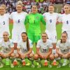 England Womens National Football Players Paint By Number