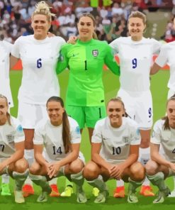 England Womens National Football Players Paint By Number