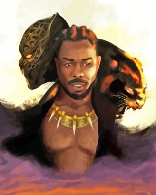 Erik Killmonger Marvel Paint By Number