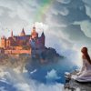 Fantasy Girl And Castle Art Paint By Number