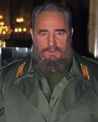 Fidel Castro Former President Of Cuba Paint By Numbers