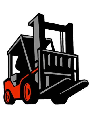 Forklift Truck Art Paint By Number