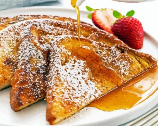 French Toast With Honey Paint By Number