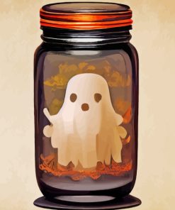 Ghost In A Jar Paint By Number