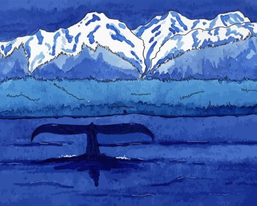 Glacier Bay National Park Art Paint By Numbers