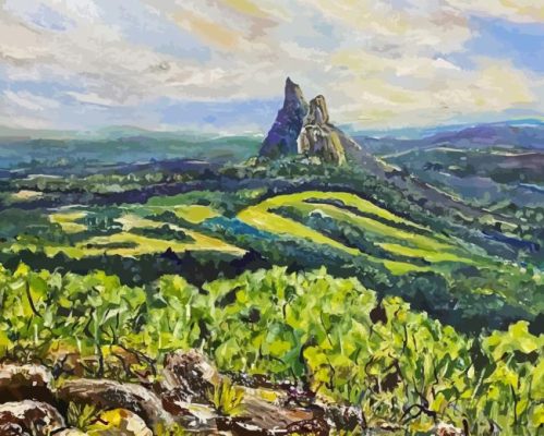 Glass House Mountains Art Paint By Numbers