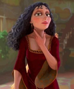 Gothel From Tangled Paint By Numbers