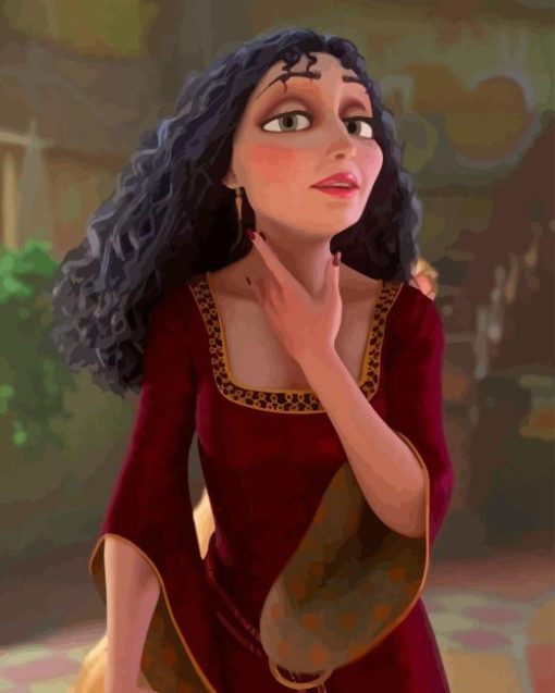 Gothel From Tangled Paint By Numbers