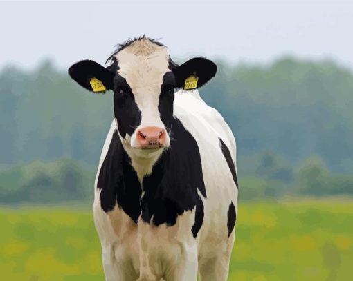 Holstein Cattle Paint By Numbers