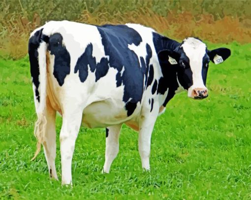 Holstein Cow Paint By Number