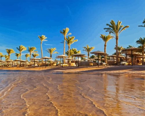 Hurghada Beach Paint By Numbers