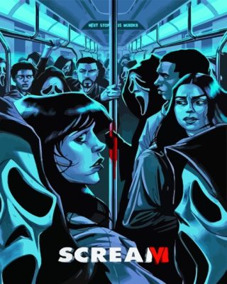 Illustration Scream 6 Paint By Number