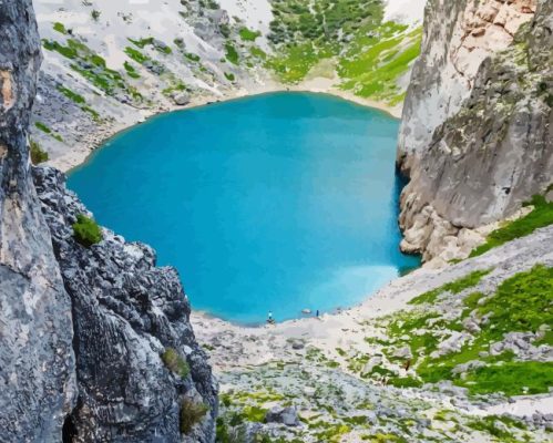 Imotski Blue Lake Paint By Number