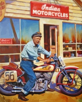 Indian Motorcycles Paint By Number