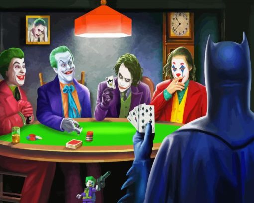 Joker Playing Poker Paint By Numbers