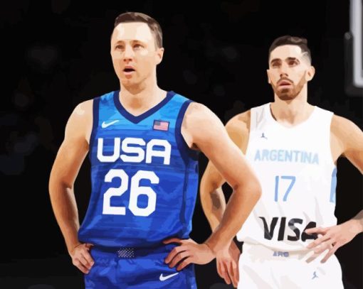 Josh Magette And Argentina Player Paint By Numbers