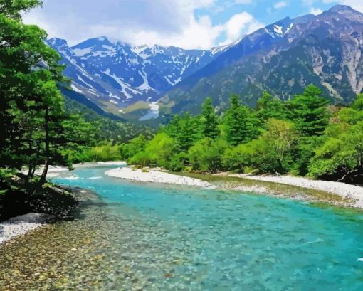 Kamikochi Japan National Park Paint By Numbers