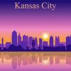 Kansas City Sunset Illustration Paint By Number