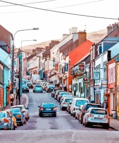 Kerry Ireland Town Streets Paint By Number