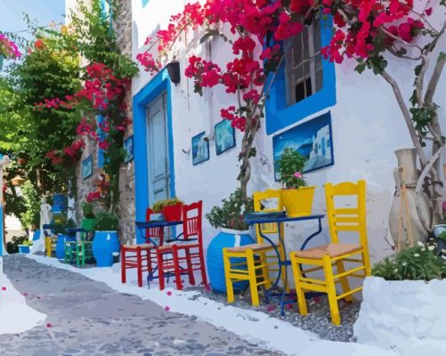 Kos Alleys In Greece Paint By Numbers