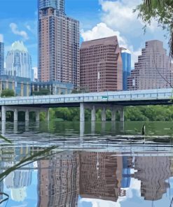 Lady Bird Lake In Austin Paint By Numbers