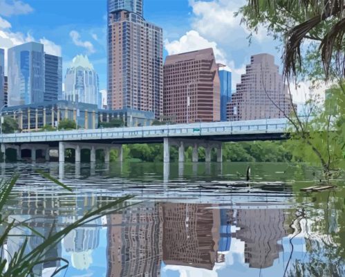 Lady Bird Lake In Austin Paint By Numbers