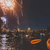 Lady Bird Lake Night Fireworks Paint By Number