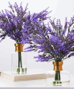 Lavender Flowers In Vases Paint By Numbers