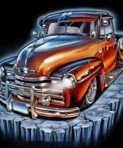 Low Rider Truck Art Paint By Number