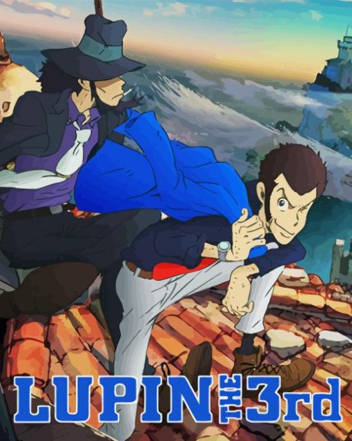 Lupin The Third Manga Poster Paint By Number