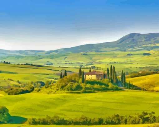 Maremma In Tuscany Italy Paint By Number