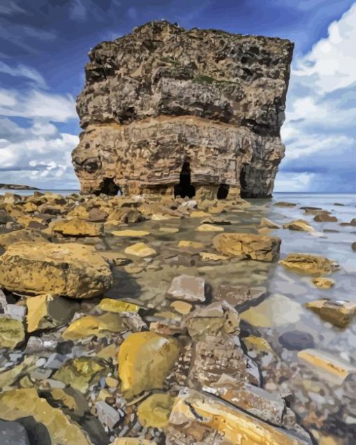 Marsden Rock England Paint By Number