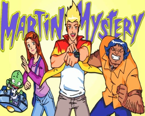 Martin Mystery Characters Poster Paint By Number