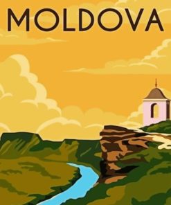 Moldova Poster Paint By Number