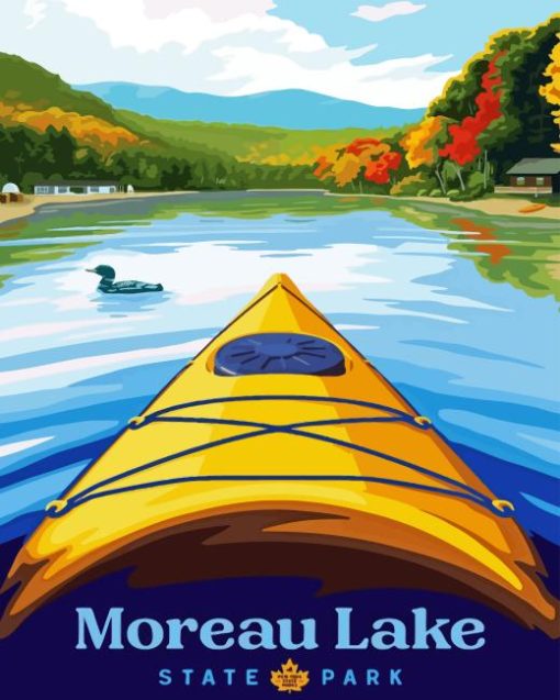 Moreau Lake State Park Poster Art Paint By Numbers