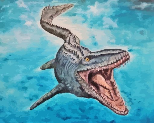 Mosasaurus Art Paint By Number