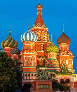 Moscow Saint Basils Cathedral Paint By Numbers