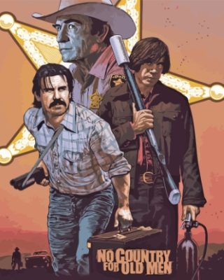 No Country For Old Men Poster Paint By Number