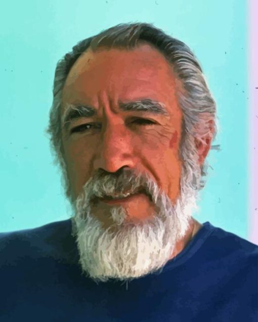 Old Actor Anthony Quinn Paint By Numbers